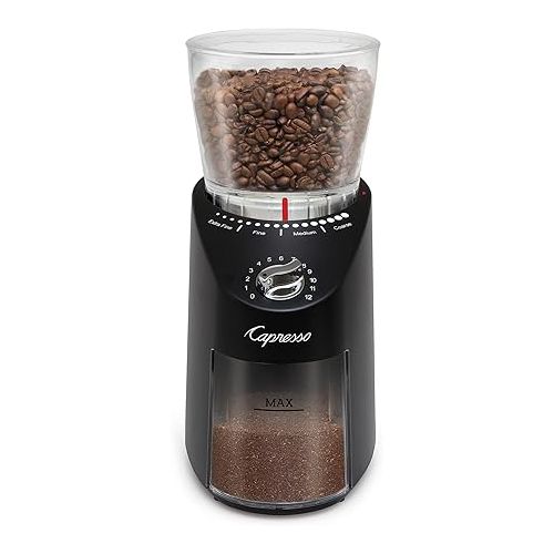  Capresso Infinity Plus Black Conical Burr Grinder