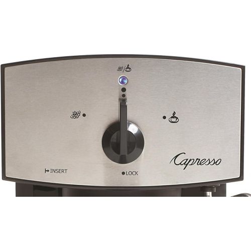  Capresso 117.05 Stainless Steel Pump Espresso and Cappuccino Machine EC50, Black/Stainless