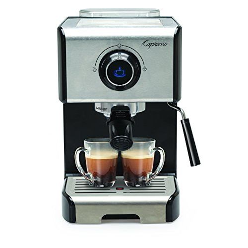  Capresso EC300 Cappuccino Espresso Machine, 42, Stainless Steel/Black