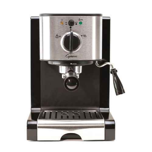  Capresso 116.04 Pump Espresso and Cappuccino Machine EC100, Black and Stainless