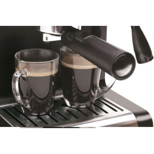  Capresso 116.04 Pump Espresso and Cappuccino Machine EC100, Black and Stainless