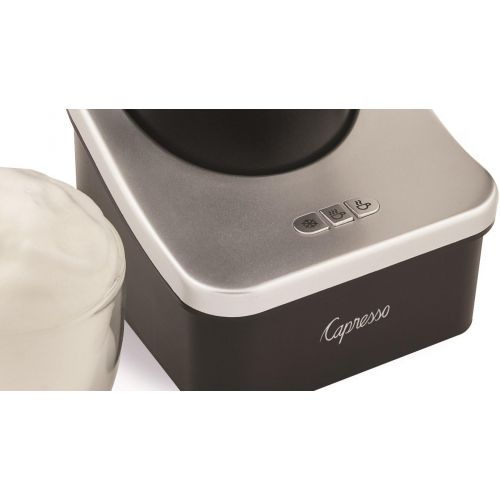  Capresso froth Pro Milk Frother for Cappuccino, Espresso, Latte and Hot Chocolate, 7 x 5 x 6, Black/Matte Silver