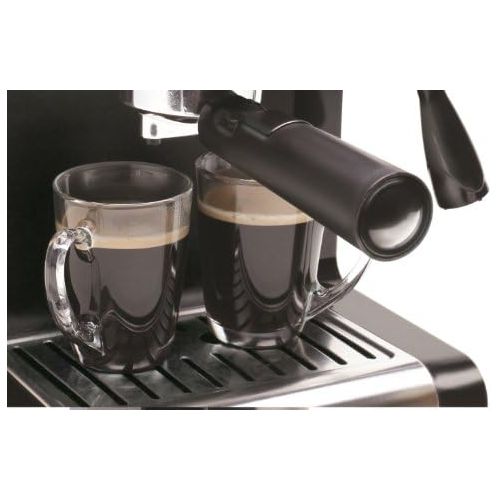  Capresso 116.04 Pump Espresso and Cappuccino Machine EC100, Black and Stainless