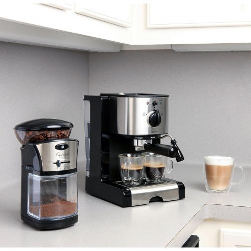  Capresso 116.04 Pump Espresso and Cappuccino Machine EC100, Black and Stainless