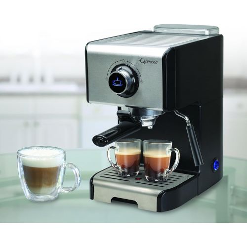  [아마존베스트]Capresso EC300 Cappuccino Espresso Machine, 42, Stainless Steel/Black