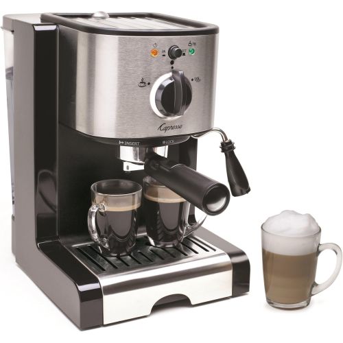  Capresso 116.04 Pump Espresso and Cappuccino Machine EC100, Black and Stainless
