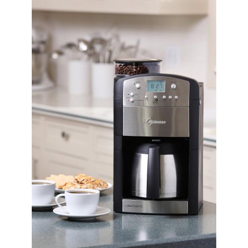  Capresso 464.05 CoffeeTeam GS 10-Cup Digital Coffeemaker with Conical Burr Grinder