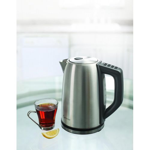  Capresso 278.05 H2O Steel Plus Water Kettle, One Size, Black