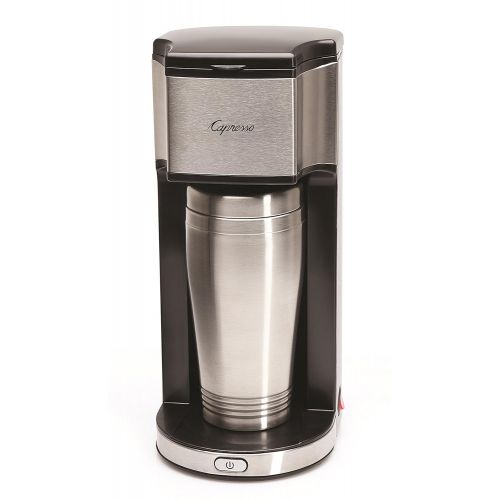  Capresso 425 On-the-Go Personal Coffee Maker, SilverBlack