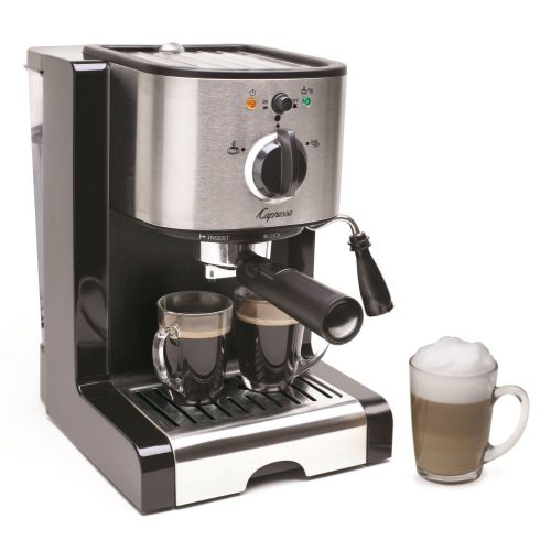  Capresso Pump Espresso & Cappuccino Machine Bundle w/Frother, Pitcher & Tamper