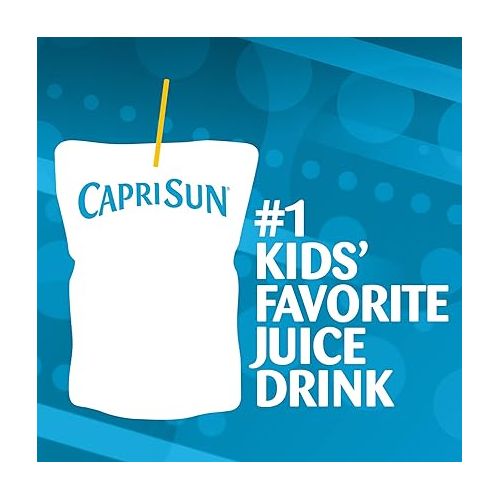  Capri Sun 100% Juice Fruit Punch Naturally Flavored Kids Juice Blend (40 ct Pack, 4 Boxes of 10 Pouches)