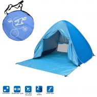 CapsA Portable Beach Tent Anti UV Outdoor Instant Portable Cabana 2-3 Person Tent Beach Shelter Lightweight Camping Tent
