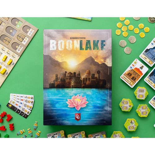  Capstone Games: Boonlake Hand Management, Exploration Strategy Board Game, 1-4 Players, Ages 14+, 40 Minute per Player Game Play Multicolor