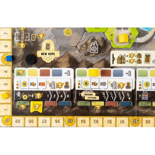  Capstone Games: Boonlake Hand Management, Exploration Strategy Board Game, 1-4 Players, Ages 14+, 40 Minute per Player Game Play Multicolor