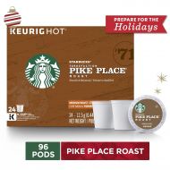 Capsule coffee Starbucks Pike Place Roast Medium Roast Single Cup Coffee for Keurig Brewers, 4 Boxes of 24 | Great Holiday Gift for Coffee Lovers