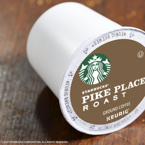 스타벅스 Capsule coffee Starbucks Pike Place Roast Medium Roast Single Cup Coffee for Keurig Brewers, 4 Boxes of 24 | Great Holiday Gift for Coffee Lovers