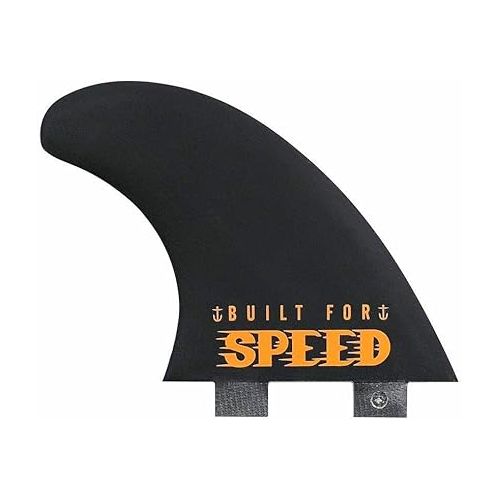  Captain Fin Co. | MATT Archbold Speed Medium Surfboard Fins | (Twin TAB) Thruster Set | Black