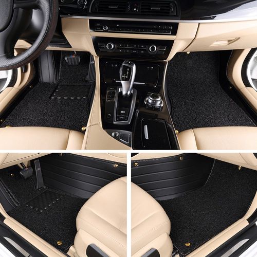  Car Charm Automobile Car Charm Custom Heavy Duty High-Grade Waterproof Leather Car Carpet Double Floor Floor Matsfor Mercedes Benz GLE Class GLE300d 350 350d 400 500 550 GLE 43AMG 450AMG 63AMG (GLE SU