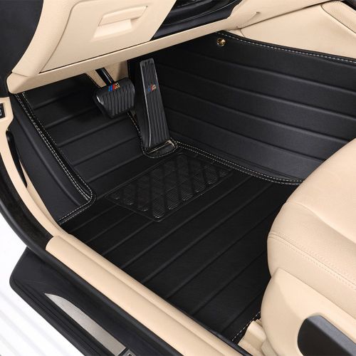  Car Charm Automobile Car Charm Custom Heavy Duty High-Grade Waterproof Leather Car Carpet Double Floor Floor Matsfor Mercedes Benz GLE Class GLE300d 350 350d 400 500 550 GLE 43AMG 450AMG 63AMG (GLE SU