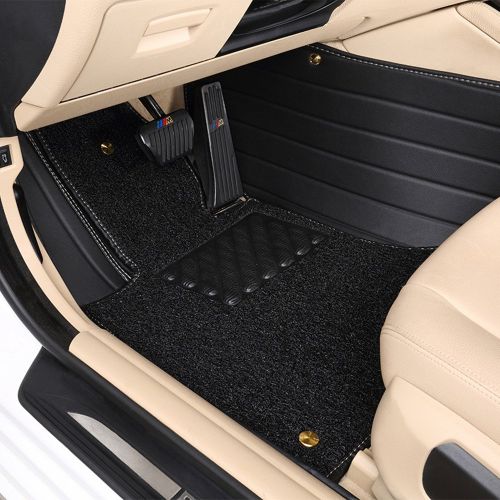  Car Charm Automobile Car Charm Custom Heavy Duty High-Grade Waterproof Leather Car Carpet Double Floor Floor Matsfor Mercedes Benz GLE Class GLE300d 350 350d 400 500 550 GLE 43AMG 450AMG 63AMG (GLE SU