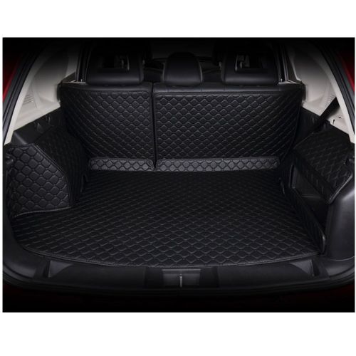  Car Charm Automobile Cargo Mat Full Covered Trunk Mats Cargo Liners Leather Boots Liner Pet Mats for Land Rover LR2 Discovery 3 4 5 Evoque Discovery Sport Range Rover Velar (Discovery Sport, Black with