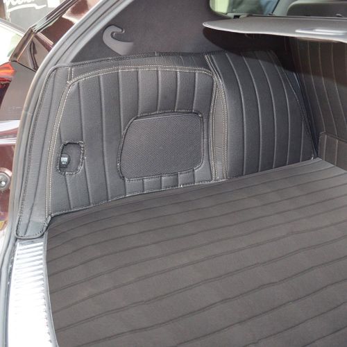  Car Charm Automobile Cargo Mat Full Covered Trunk Mats Cargo Liners Leather Boots Liner Pet Mats for Land Rover LR2 Discovery 3 4 5 Evoque Discovery Sport Range Rover Velar (Discovery Sport, Black with