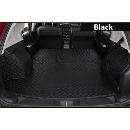  Car Charm Automobile Cargo Mat Full Covered Trunk Mats Cargo Liners Leather Boots Liner Pet Mats for Land Rover LR2 Discovery 3 4 5 Evoque Discovery Sport Range Rover Velar (LR2, Black)