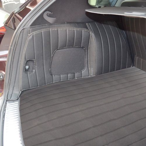  Car Charm Automobile Cargo Mat Full Covered Trunk Mats Cargo Liners Leather Boots Liner Pet Mats for Land Rover LR2 Discovery 3 4 5 Evoque Discovery Sport Range Rover Velar (LR2, Black)