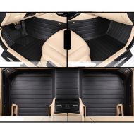 Car Charm Automobile Car Charm Custom Heavy Duty High-Grade Waterproof Leather Car Carpet Double Floor Floor Mats for Mazda 3 6 (4Door) (5Door) CX-5 MX-5 (Mazda 6, Black)