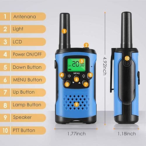  [아마존베스트]Car Guardiance Walkie Talkies for Kids, 22 Channel 2 Way Radio 3 Mile Long Range Kids Toys & Handheld Kids Walkie Talkies, Best Gifts & Top Toys for Boy & Girls Age 3 4 5 6 7 8 9 for Outdoor Adve