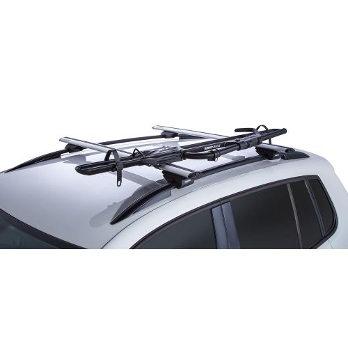  Car bike rack Rhino Rack Roof Top Hybrid Bike Carrier with Ratchet Arm and Multiple Locking Systems to Avoid Theft