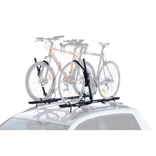  Car bike rack Rhino Rack Roof Top Hybrid Bike Carrier with Ratchet Arm and Multiple Locking Systems to Avoid Theft