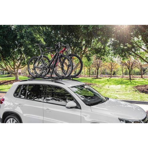  Car bike rack Rhino Rack Roof Top Hybrid Bike Carrier with Ratchet Arm and Multiple Locking Systems to Avoid Theft