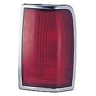 Car light cover Go-Parts - OE Replacement for 1990 - 1997 Lincoln Town Car Rear Tail Light Lamp Assembly / Lens / Cover - Right (Passenger) F5VY 13404 A FO2801180 Replacement For Lincoln Town Car