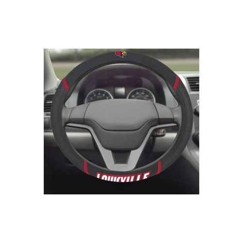  Car mats University of Louisville Automotive Gift Set.Wow! Logo On Front and Rear Auto Floor Liner. You get 2 Head Rest Cover 4 Floor Mat and 1 Wheel Cover in this gift set. Perfect to Loui