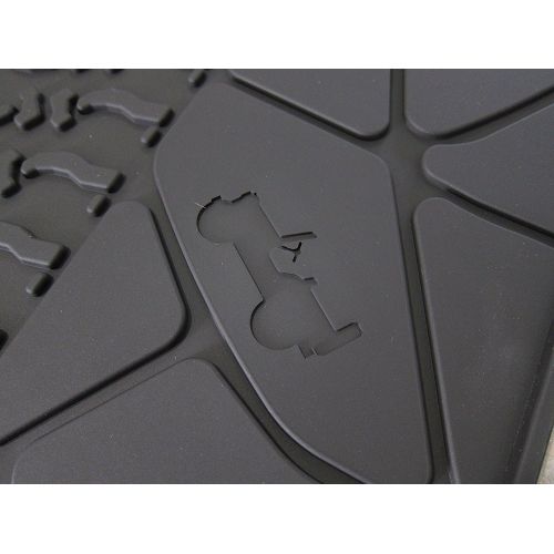  Car mats Jeep Wrangler Unlimited Rear Cargo Mat Tray With Floor Mounted Sub Cutout