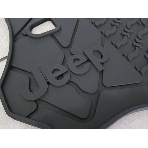  Car mats Jeep Wrangler Unlimited Rear Cargo Mat Tray With Floor Mounted Sub Cutout