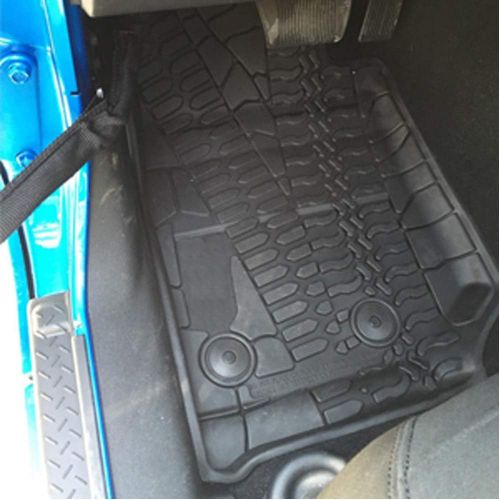  Car mats JOYTUTUS Fits Jeep Wrangler JKU Floor Mats 4 Door Slush Mat Unlimited 2014 2015 2016 2017 2018
