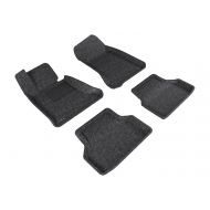 Car mats 3D MAXpider Complete Set Custom Fit All-Weather Floor Mat for Select BMW 5 Series (E60) Models - Classic Carpet (Gray)
