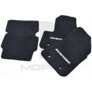 Car mats Mopar 82213151AB Black Nylon Carpet Floor, Front and Rear Seat Mats, 24 oz, Avenger Logo, Set of Four