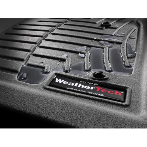  Car mats WeatherTech First and Second Row FloorLiner (Black)