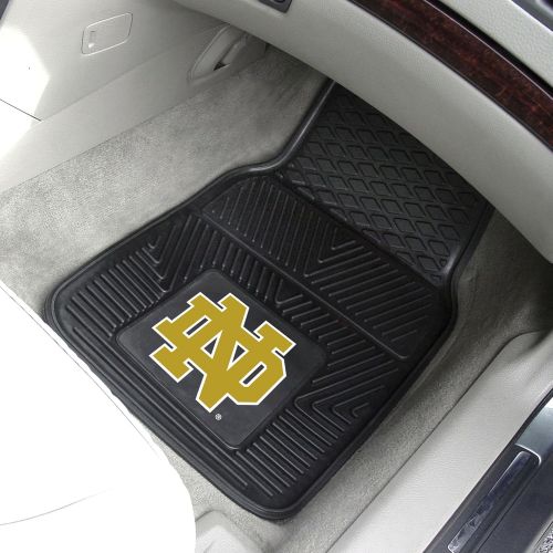  Car mats Fanmats Notre Dame Heavy Duty Vinyl Car Mat (2 Piece), 18x27