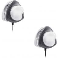 Caravan Canopy Intex Above Ground Underwater LED Magnetic Swimming Pool Wall Light (2 Pack)