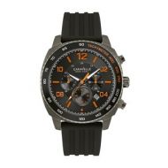 Caravelle NY Mens 45B141 Stainless Chronograph Black Silicon Strap Watch by Bulova