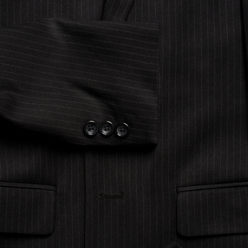  Caravelli Junior Boys Black Pinstripe 2-piece Suit by Caravelli