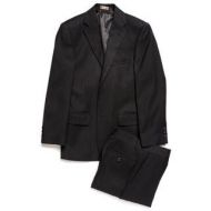 Caravelli Junior Boys Black Tonal Stripe 2-piece Suit by Caravelli