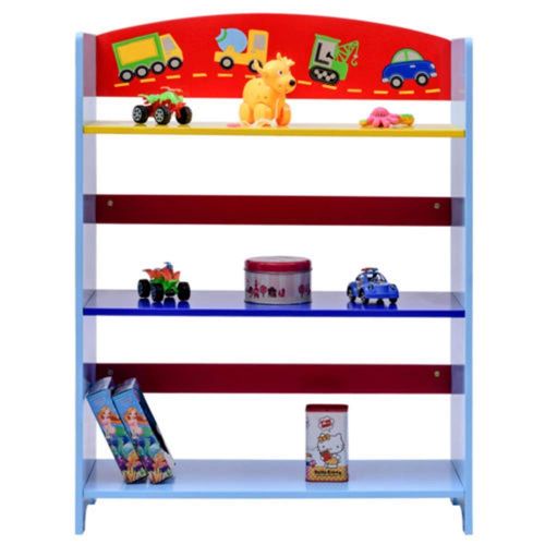  Caraya Kids Bookshelf Cars Book Rack Book Organizer Adorable Corner 3-Tier