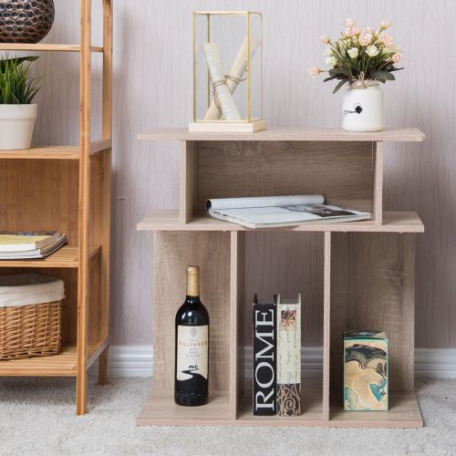  Caraya End Side Sofa Table Desk Living Room Furniture With Storage Shelf