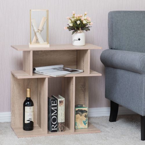  Caraya End Side Sofa Table Desk Living Room Furniture With Storage Shelf