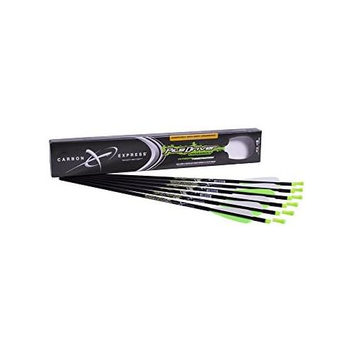  Carbon Express PileDriver Fletched Carbon Crossbolt with 4-Inch Vanes, 6-Pack